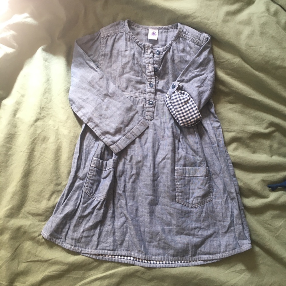 COPY - Petit Bateau long sleeves denim dress